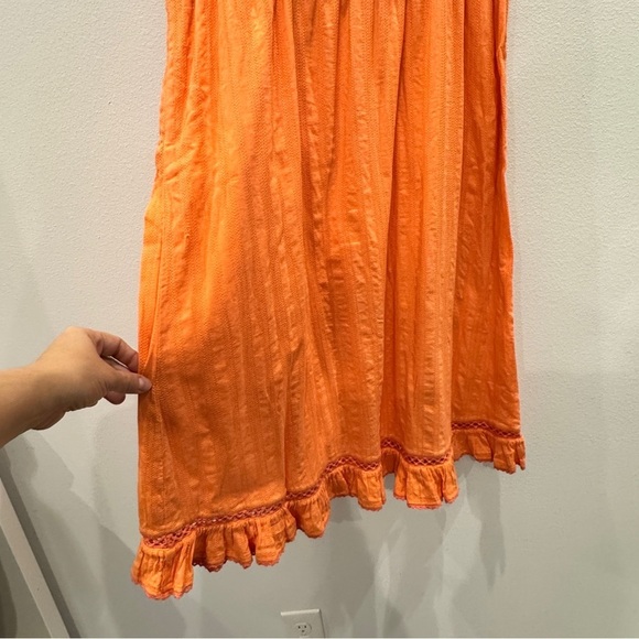 Sundance peach Sleeveless Lace Dress Size Medium 100% Cotton - Picture 4 of 6